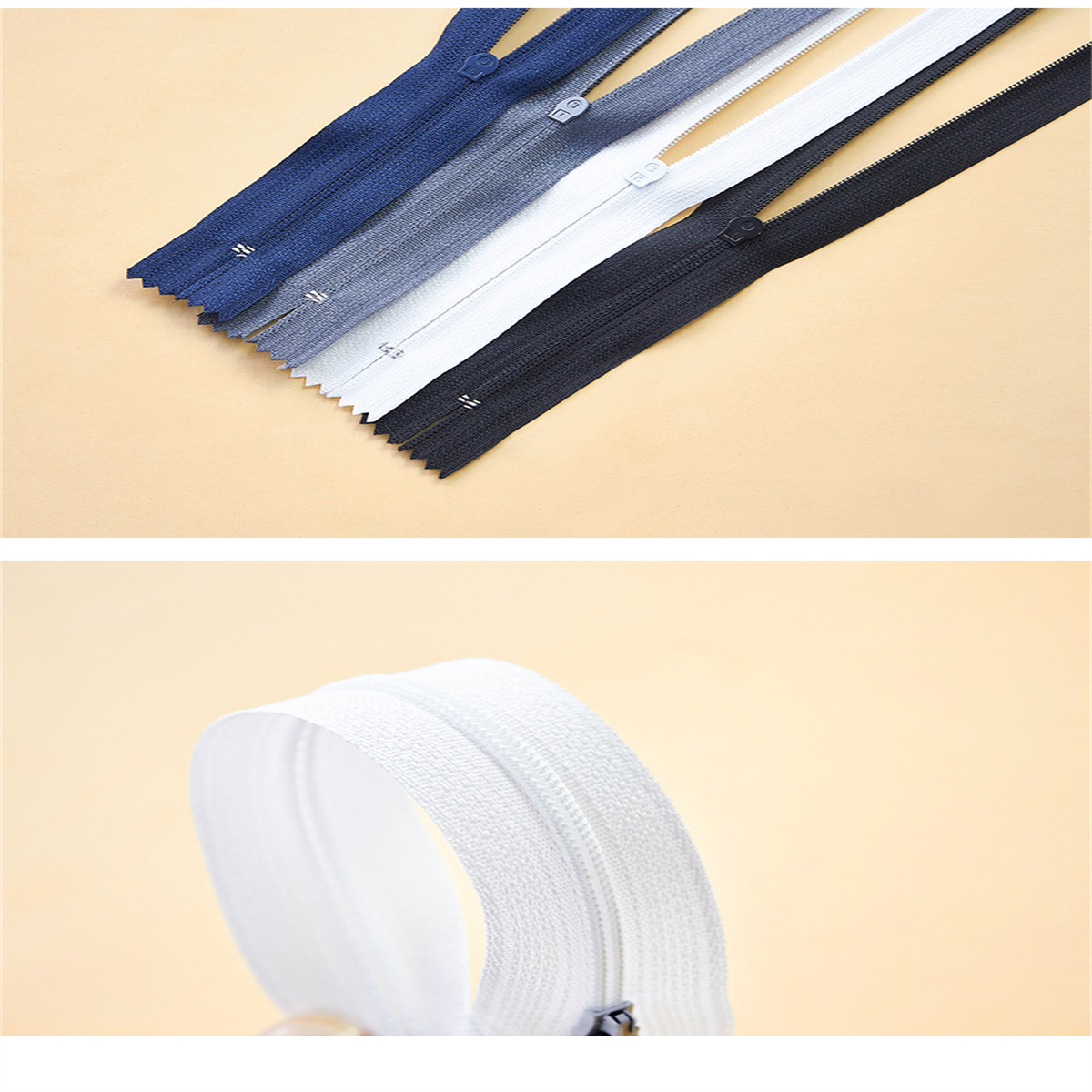 10pcs #3 Nylon Closed-End Zipp - Sewing Front Zipper 评论和价格