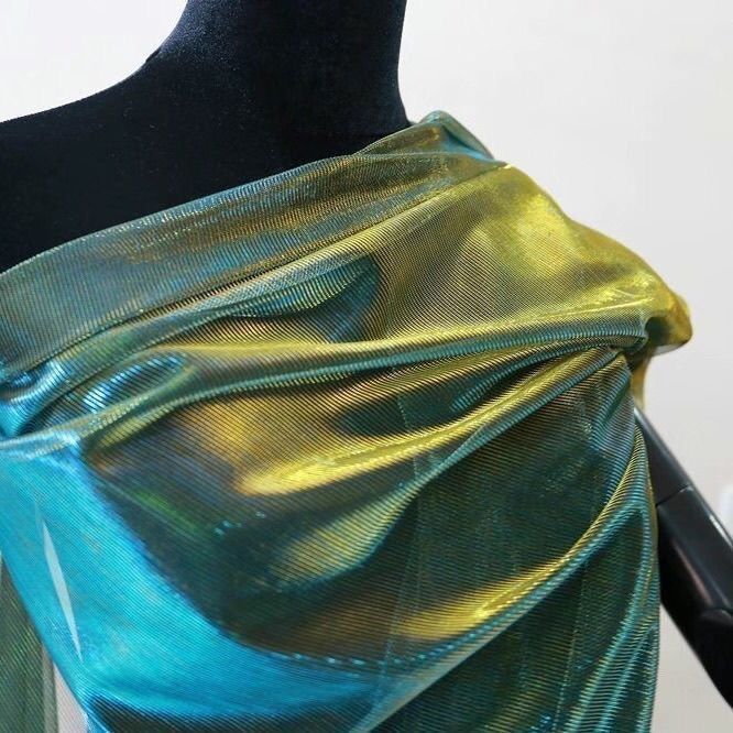 Metalic Glitter Mesh Tulle Fab - Sewing Technical Fabrics 评论和价格
