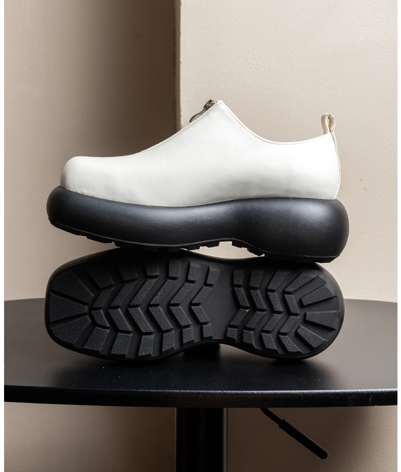 Derby Shoes for Men's Height I - Sewing Front Zipper 评论和价格
