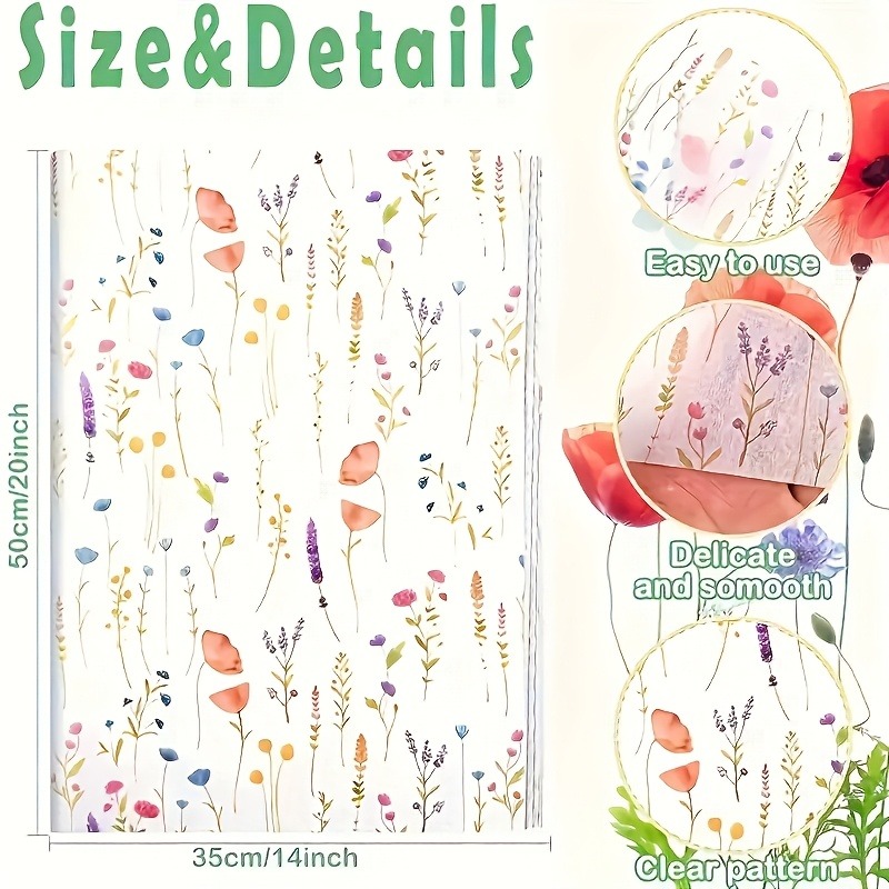 20 Sheets Lavender Print Gift  - Pattern Tissue Paper 评论和价格