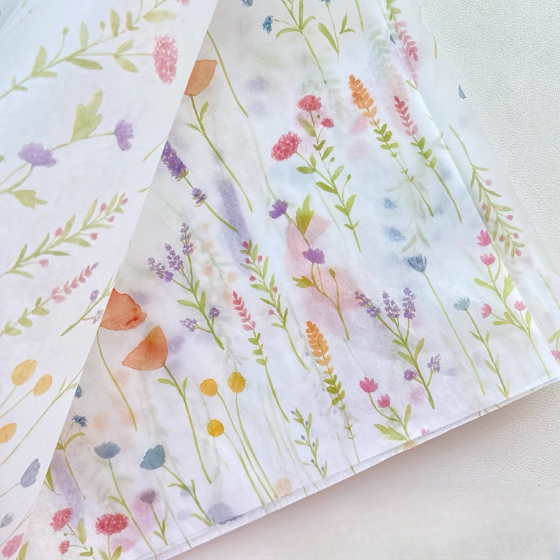 20 Sheets Lavender Print Gift  - Pattern Tissue Paper 评论和价格
