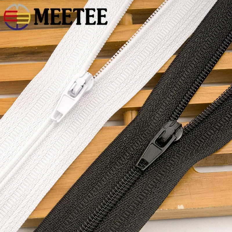 5/10Pcs 40-300cm 3# Nylon Zipp - Sewing Front Zipper 评论和价格